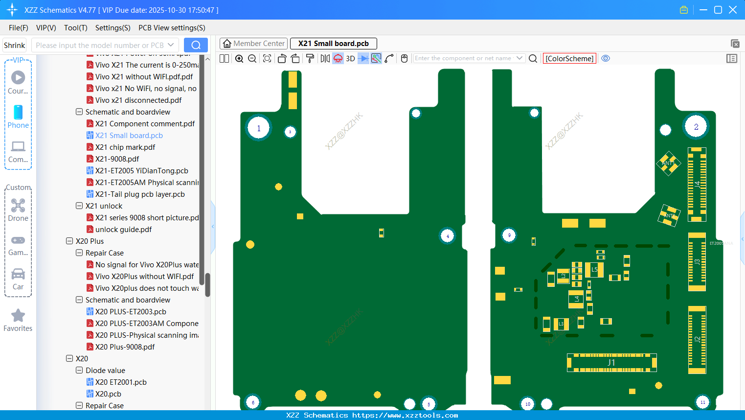 VIVO X21 Small Board